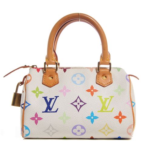 white multicolor lv bag|multicolor louis vuitton bag.